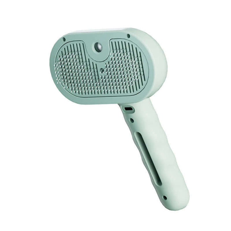 Pet Steam Brush for grooming and detangling pets with a comfortable handle for easy use.
