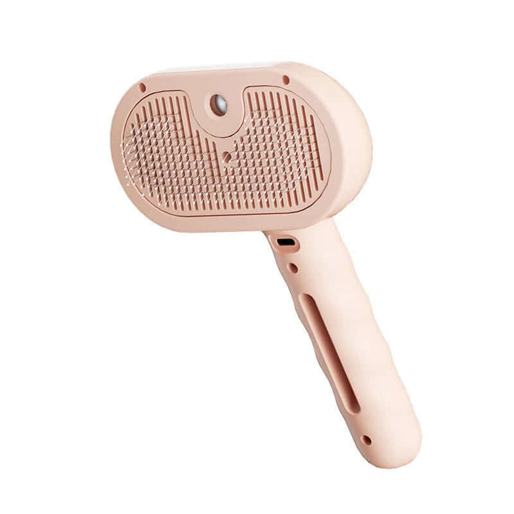 Pet Steam Brush for grooming, detangling, and de-shedding pets in one easy stroke.