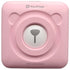 PeriPage Pocket Printer in pink, a cute bear-shaped inkless mini thermal printer for quick and easy printing on-the-go.