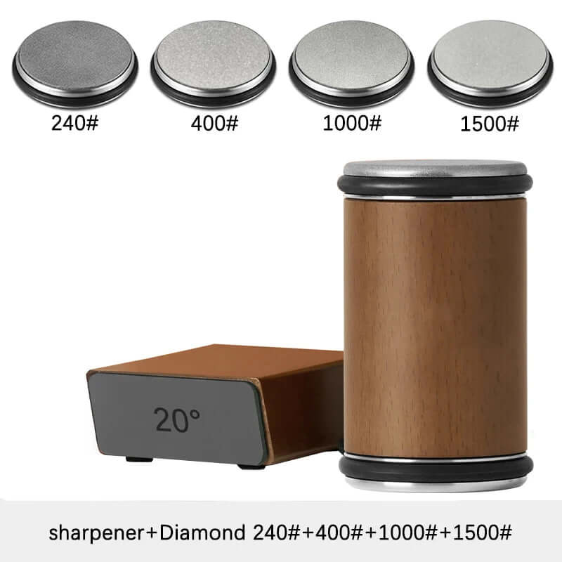 Rolling Knife Sharpener with diamond grinding wheels 240