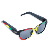Hidden Storage Sunglasses with colorful frame, featuring secret compartment for discreet storage. Stylish and functional eyewear.