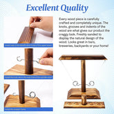 Ring Toss Hook Game wooden set with hooks, showcasing installation details and quality craftsmanship for parties