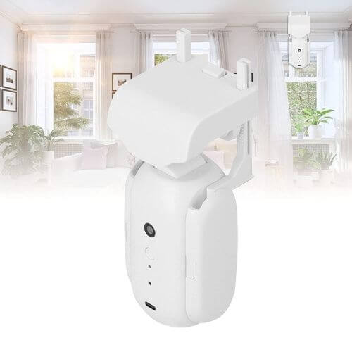 Smart Curtain Robot in a modern living room, transforming curtains into smart curtains effortlessly.