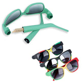 Stylish sunglasses with hidden storage compartments, showcasing the Hidden Storage Sunglasses feature in various colors.