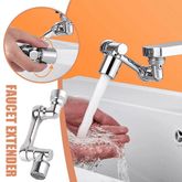 Faucet Extension – Rotating 1080° sprayer upgrades sink, prevents splash, enhances water flow, dual-mode functionality.
