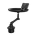 Car Swivel Tray in black, transforming a car cup holder into a mini table for snacks and phone stand.
