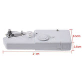 Compact Handheld Sewing Machine with measurements for quick fixes on the go