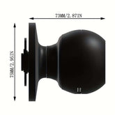 Keyless Smart Knob with App Control side view showcasing dimensions 73MM/2.87IN and 75MM/2.95IN.