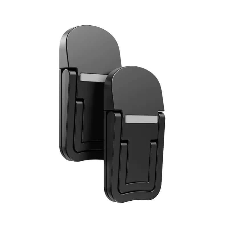 Laptop Stand Ultra-Slim Zinc Alloy - Cool, Compact, Ergonomic features a sleek design and sturdy clips for optimal support.