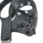 Close-up of Laser Guided Scissors showing precision laser technology for accurate cuts. Ideal tool for craft and sewing projects.